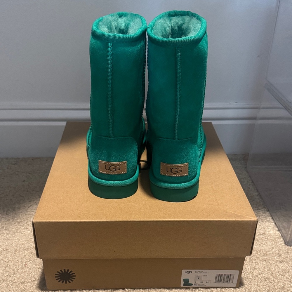 UGG Vibrant Green Sheepskin Boots